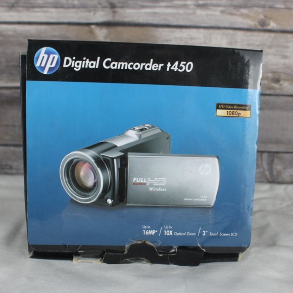 NIB HP T450 Digital Camcorder- Tested, New in Box with all Accessories HD 1080P - Picture 1 of 15